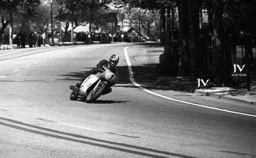 Giacomo Agostini (MV Agusta 500). G.P. de España de Motociclismo dde 1968 (Foto: Jordi Viñals)